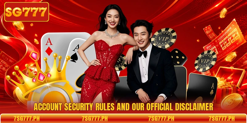 Account security rules and our official disclaimer
