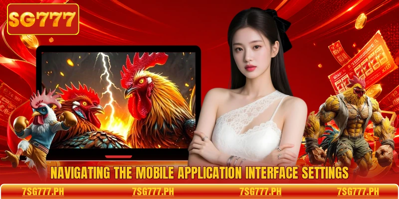 Navigating the mobile application interface settings