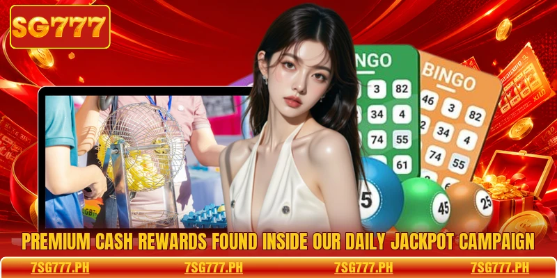 Premium cash rewards found inside our Daily Jackpot campaign